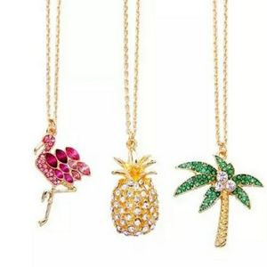 Crystal Pineapple Pendant Necklace